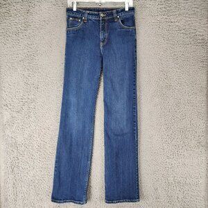 Lawman Jeans Womens 7/8 Tall Blue Vintage Stretch Mid Rise Shaping Bootcut *Read